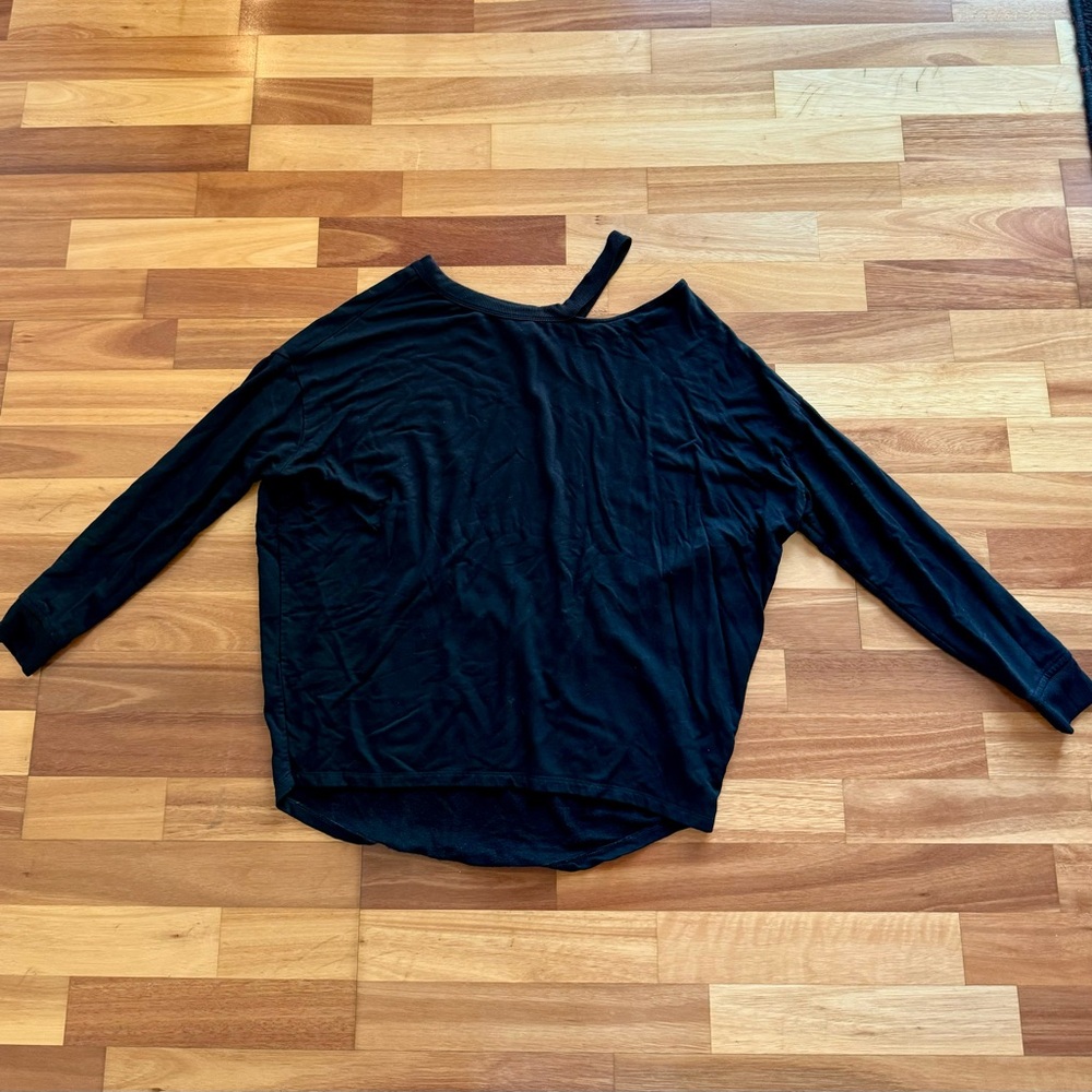 Express One Eleven Black Long Sleeve Shirt